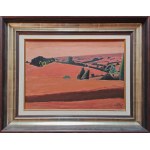 Henryk Hayden (1883-1970), Czerwony pejzaż, 1959