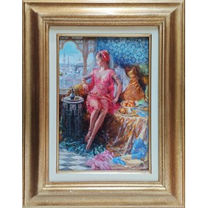 Konstantin Razumov (b. 1974), Odalisque in Red