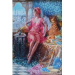 Konstantin Razumov (b. 1974), Odalisque in Red