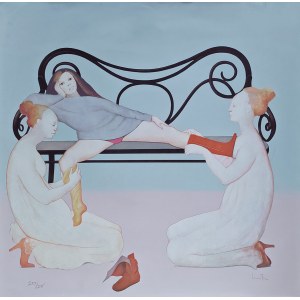 Leonor Fini (1907–1996), The Three Graces, 1980