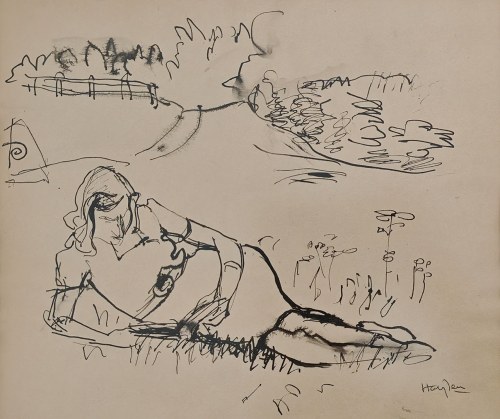 Henryk Hayden (1883-1970), Josette czytająca, 1947