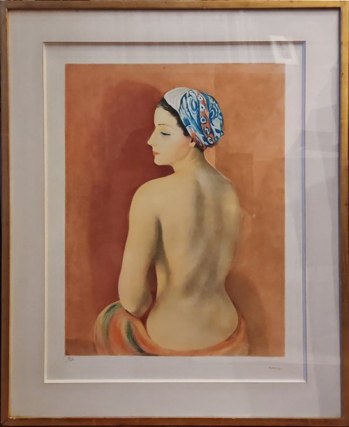 Mojżesz Kisling (1891-1953), Akt w turbanie, 1952