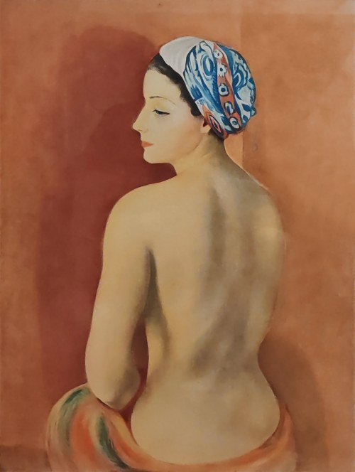 Mojżesz Kisling (1891-1953), Akt w turbanie, 1952