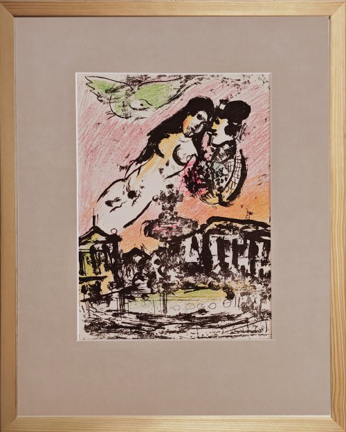 Marc Chagall (1887-1985), Niebo nad placem Concorde, 1963