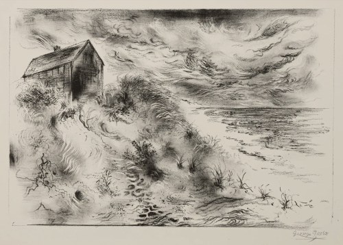 George Grosz (1893-1959), Chmury burzowe, Przylądek Cod, 1949