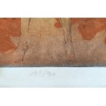 Andrzej Pietsch (1932-2010), I viaggiatori VI - tenda gialla, 1971