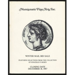 Numismatic Fine Arts, Inc. Ancient Coins and Numismatic Literature, 1987