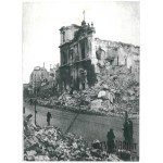 WARSAW. The liberation of the capital; the destroyed Church of the Holy Cross, January 1945.