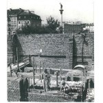 WARSAW. Construction of the Royal Castle, 1972.