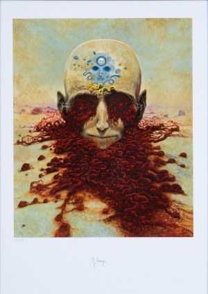 Zdzisław Beksiński, BEZ TYTUŁU, 1977/2025