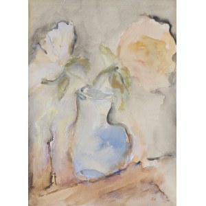 Zofia Kobylińska-Olszewska, FLOWERS IN A VASE, 1980s
