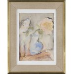 Zofia Kobylińska-Olszewska, FLOWERS IN A VASE, 1980s