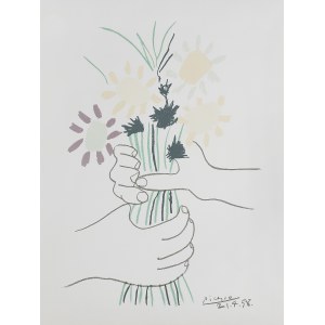 Pablo Picasso, BOUQUET IN THE HANDS, 1958