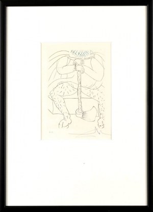 Salvador Dalí (1904 Figueras/hiszpania - 1989 Figueras/hiszpania), Z cyklu: Dużo hałasu o Szekspira (Szekspir II), 1970/71