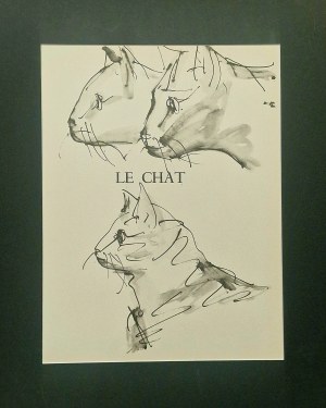 Pablo Picasso (1881-1973), Le Chat (Kotek) z cyklu 40 dessins de Picasso en marge du Buffon, 1957