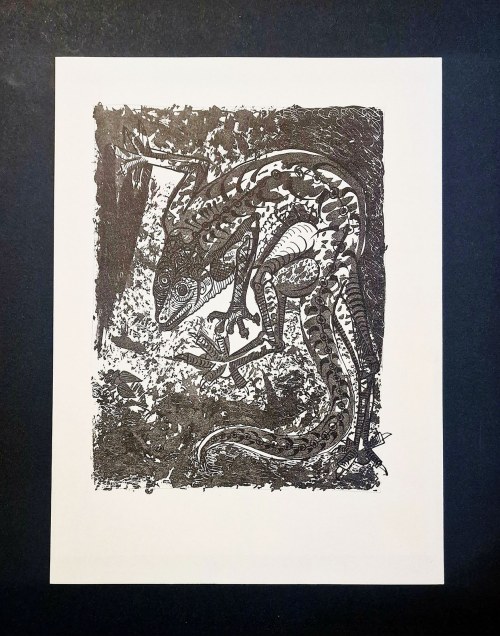 Pablo Picasso (1881-1973), Le Lezard (aszczurk) z cyklu 31 rycin do tekstów Buffona, 1970