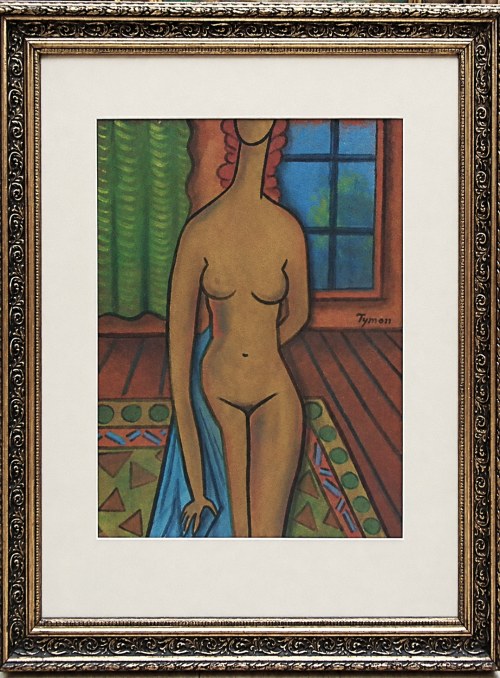 Tymon Niesiołowski(1882-1965),Akt stojący,lata piędziesiąte XXwieku