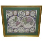 World Map Diversi Globi Terr-Aquei... by Seutter, 1730