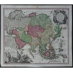 Asia "ASIA CUM OMNIBUS..." Matthäus Seutter 1730