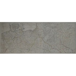 A Napoleonic map of the territories of the Polish-Lithuanian Commonwealth, Carte générale du Théâtre de la guerre : comprenant les etats prussiens, la Pologne, by Charles Dien