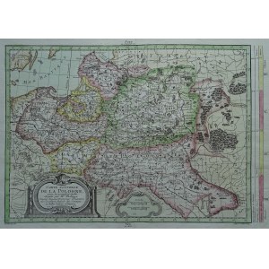 Pologne « Carte nouvelle de la Pologne pour les premières études » Moithey 1767
