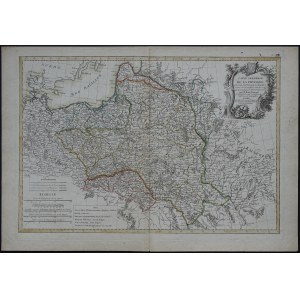 Polonia Carte Generale de la Pologne di Rizzi-Zannoni, 1772