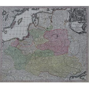 Polonia «Polonia Regnum ut et Magni Ducatus Lithuaniae» Seutter 1730