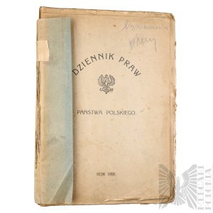 Second Polish Republic: Official Gazette of the Polish State, 1918