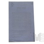 19th Century/Poland/Turkey: Daily Order No. 419 of the Polish Cossack Division/Skutari, 1856/General Władysław Zamoyski/Zamojski
