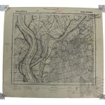 Second Polish Republic Map of Wielkie Walichnowy, Military Geographic Institute, Warsaw, 1935