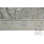 Second Polish Republic Map of Wielkie Walichnowy, Military Geographic Institute, Warsaw, 1935