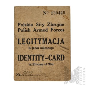PSZnZ – Průkaz bývalého válečného zajatce – 3. pluk mazovských lehkých jezdců (Suwałki) – Makowlany, Sokółka