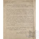 Repubblica Popolare Polacca – Documento di verifica della Croce al Valore Militare – 29° Reggimento dei Fucilieri di Kaniów