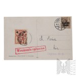 Cartolina patriottica “Omaggio all’eroe di Pod Racławice” – Antoni Setkowicz, 1916, Kościuszko, Posta comunale di Varsavia