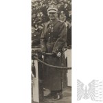Second Polish Republic: Photograph of Marshal Edward Rydz-Śmigły on the VIP Stand, Warsaw—Citadel, School of Armaments