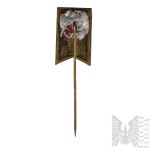 PSZnZ Patriotic Pin with the Military Eagle, Postwar Production in Germany - Pennant, Eagle