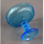 "Perełki" Platter, by Eryka TRZEWIK-DROST, HSG Ząbkowice, 1970s. (turquoise)