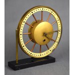 Desk clock, JUBILER Warsaw, 1960s. (gear)