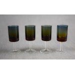 "Aurora" Glass Set, Wszewłod SARNECKI, 4 pcs. Krosno