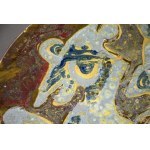 "Horse Rider" Platter, Helena HUSARSKA, Kraków, 1960s. One-of-a-kind