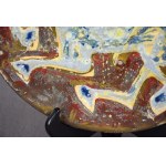 Horse Rider Platter, Helena HUSARSKA, Kraków, 1960s. One-of-a-kind
