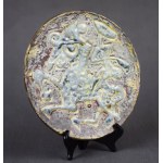 Horse Rider Platter, Helena HUSARSKA, Kraków, 1960s. One-of-a-kind