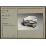 "Cymbał" Ashtray, IWP, Danuta DUSZNIAK, Ćmielów, 1960s. A rarity