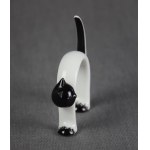 Laughing Kitten figurine, ĆMIELÓW, 1960s.