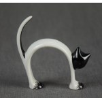 Laughing Kitten figurine, ĆMIELÓW, 1960s.