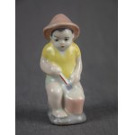 Boy with a Shovel figurine, Ćmielów, 1950s.
