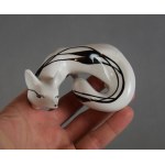 "Sneaking Fox - Crouching Version" figurine, Lubomir TOMASZEWSKI, Wałbrzych, 1960s.