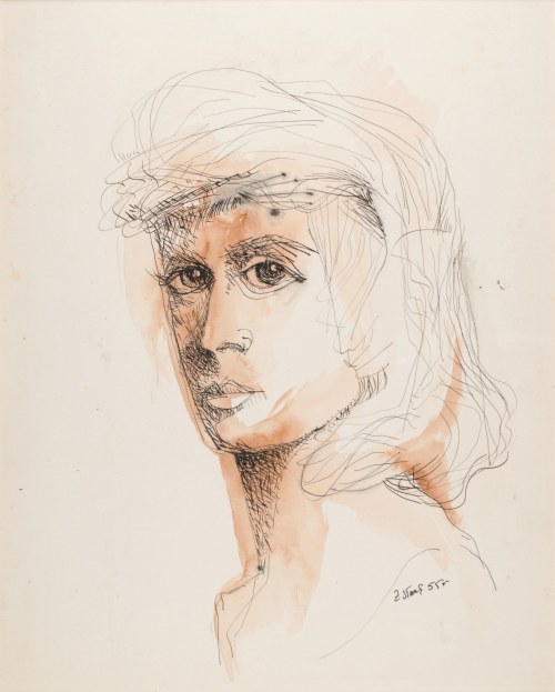 Zdzisław STANEK (1925-1996), Głowa kobiety, 1955