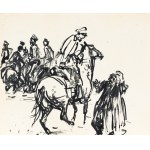 Ludwik MACIĄG (1920-2007), Scena z żołnierzami