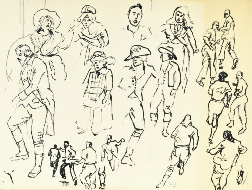Ludwik MACIĄG (1920-2007), Szkice różne postaci